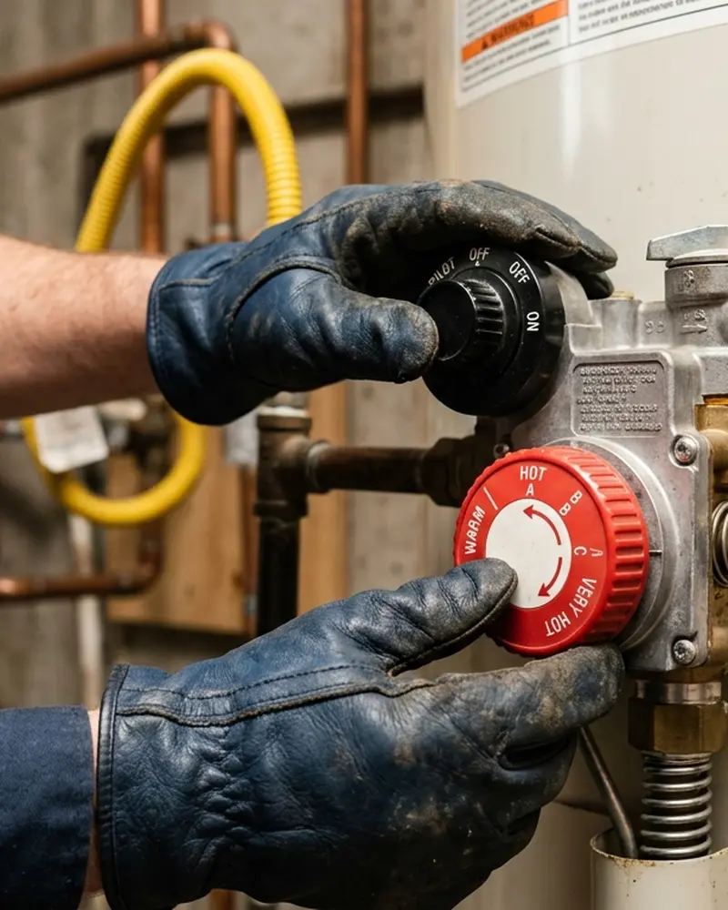 Close-up of Gas Line Repair & Installation work by Water Heater Jockey in Ballston Spa